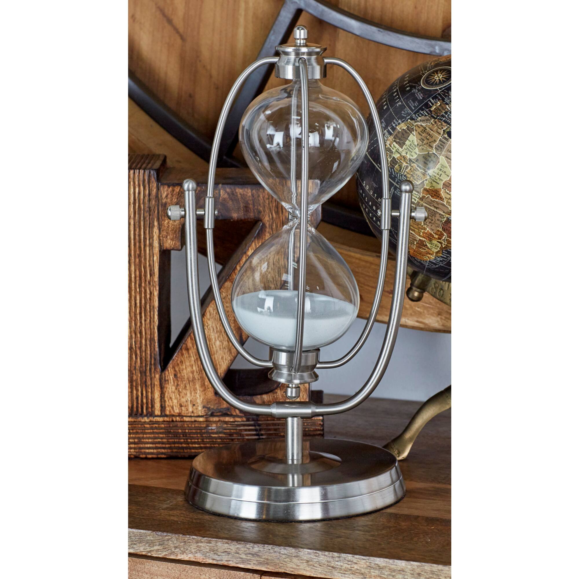 12" Silver Metal Glam Timer